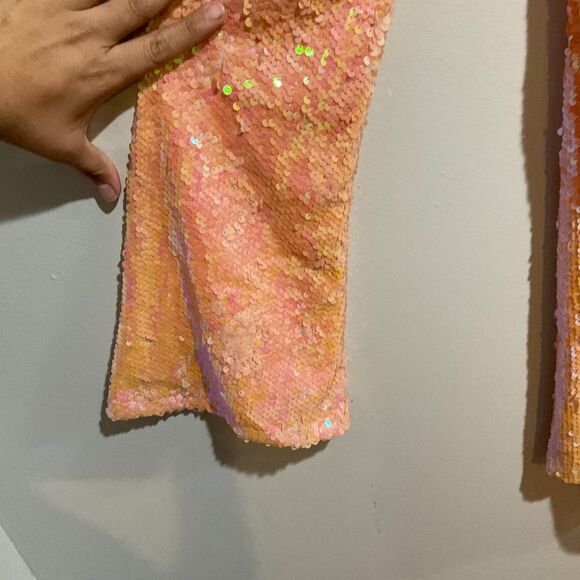 Club Exx Dolls Kill Starry Eyed Romance Sequin Mini Dress Large NWT Party Rave - Picture 10 of 12